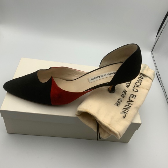 MANOLO BLAHNIK SUEDE HEELS - Picture 5 of 5